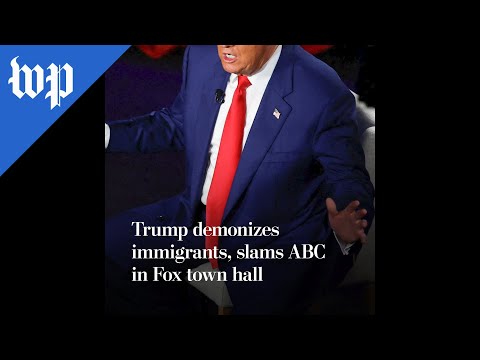 Trump demonizes immigrants, slams ABC in Fox town hall