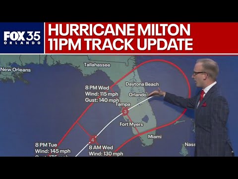 Hurricane Milton 11PM forecast update: Stronger, slower and expected to become a major hurricane