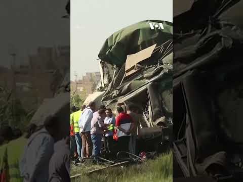 Train crash in Egypt kills 1, injures 21 people | VOA News #shorts
