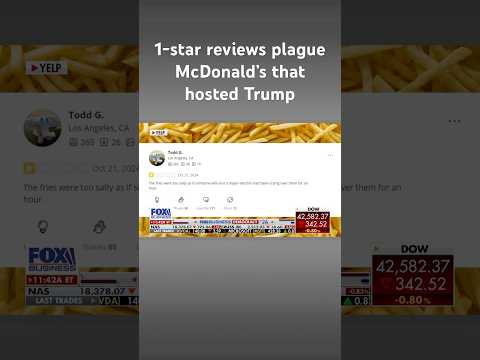 McDonald’s that hosted Trump hit with slew of bad reviews on Yelp #shorts