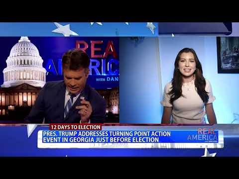REAL AMERICA — Dan Ball W/ Morgonn McMichael, TPUSA Event In GA, 10/24/24