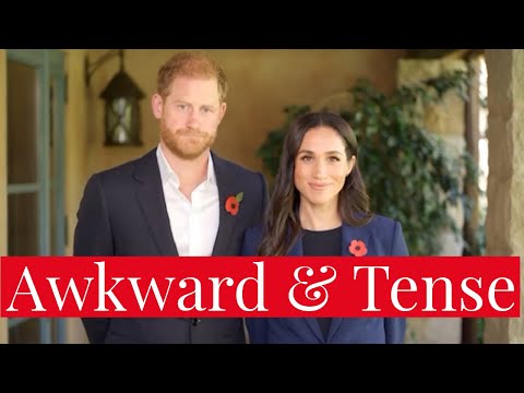 Prince Harry & Meghan Markle's AWKWARD and TENSE Video Message, with Forced & Contrived Gestures