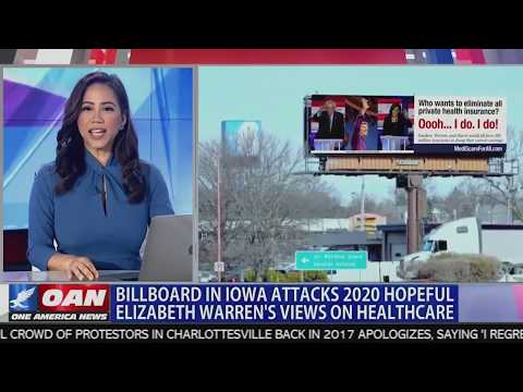 One America News Network covers JCN billboard in Iowa
