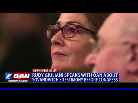 Rudy Giuliani speaks with OAN about Yovanovitch’s testimony