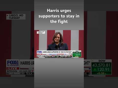 Kamala Harris makes this clear during speech to supporters #shorts