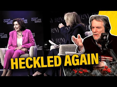AWKWARD: Nancy Pelosi gets BRUTALLY HECKLED by Radical Leftists!
