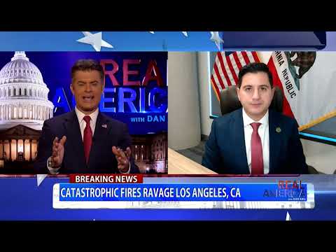 REAL AMERICA — Dan Ball W/ Bill Essayli, Wildfires Raging In Los Angeles County, 1/8/25