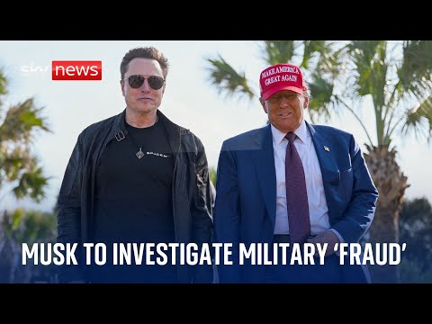 Donald Trump tasks Elon Musk with investigating US military 'fraud'