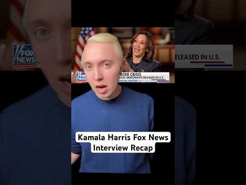Kamala Harris Fox News interview calamity #kamalaharris #donaldtrump #foxnews
