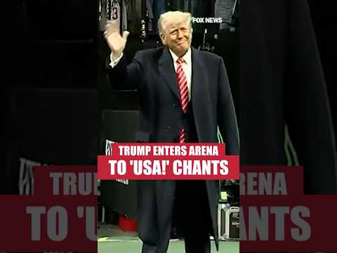 Trump gets 'USA!' chants as he enters NCAA wrestling championship #foxnews #trump #wrestling