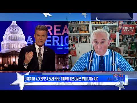 Political Consultant, Roger Stone, W/Dan Ball On Real America Discussing Peace In Eastern Europe