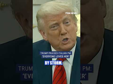 Trump on Italian PM: She's taken Europe by storm #shorts #foxnews #trump #news #fox #us #politics