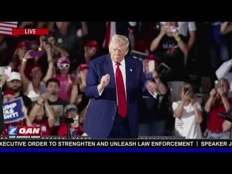 President Trump Holds a Rally Celebrating his First 100 Days in Warren, MI