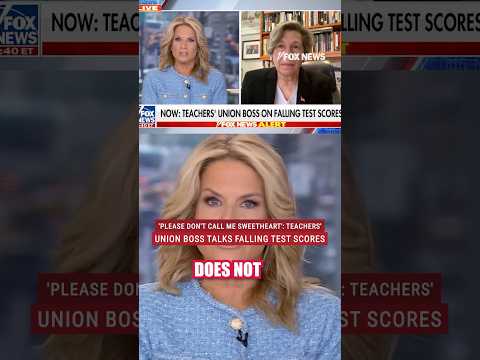 'Please don't call me sweetheart': Interview with teachers’ union boss gets heated #shorts #debate