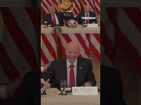 Trump likes the way FIFA president emphasizes USA over Canada, Mexico #foxnews #worldcup #shorts