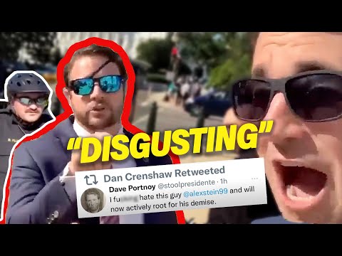 Dan Crenshaw MELTS DOWN After Alex Stein Confronts Him