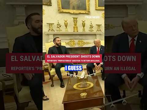 El Salvador president shoots down reporter's 'preposterous' question #shorts #news #fox