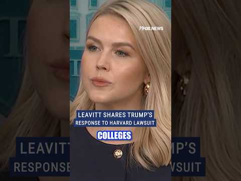 Leavitt: Schools that receive federal dollars should abide by federal law #shorts #trump #harvard