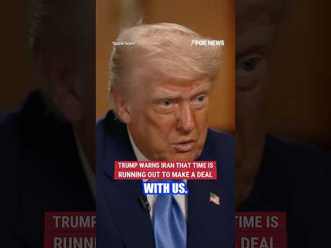 Trump warns Iran that time is running out to make a deal #foxnews #shorts #trump #news #us #world
