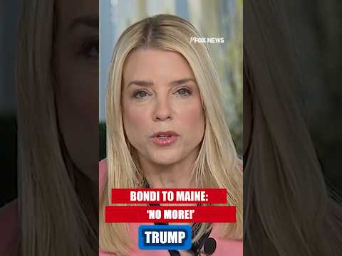 Bondi pulls DOJ funding from Maine Department of Corrections #foxnews #bondi #politics #shorts