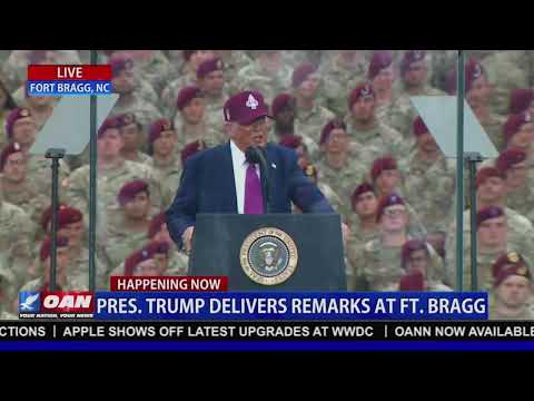 President Trump Delivers Remarks at Fort Bragg