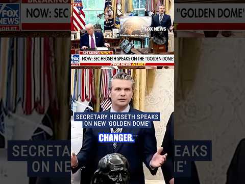 'GAME-CHANGER': Pete Hegseth touts new 'Golden Dome' #shorts #trump #politics #tech #security #us