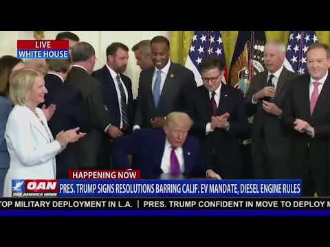 President Trump Signs Resolutions Barring California EV Mandate