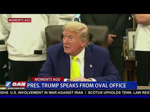 President Trump Speaks from Oval Office