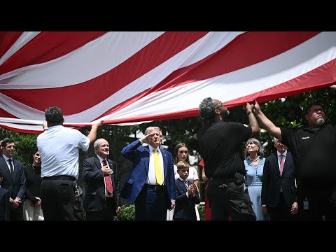 Trump Unveils Giant Flagpoles at White House | Bold Warning on Iran