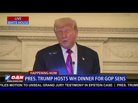 LIVE: President Trump Dines with GOP Senators at White House