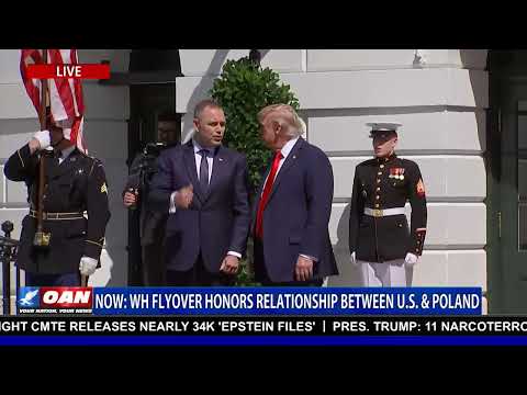 President Trump Welcomes Poland’s New President with Fighter Jet Flyover