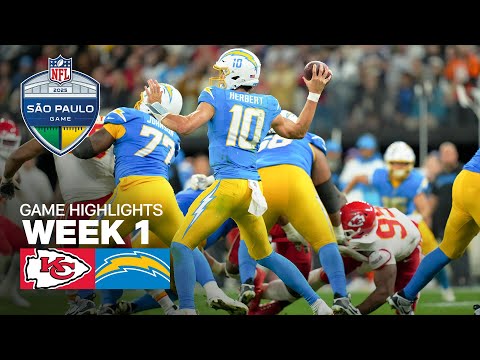 Kansas City Chiefs vs Los Angeles Chargers | 2025 Week 1 São Paulo Game Highlights