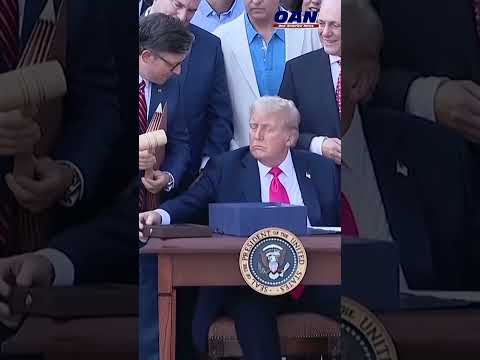 President Trump signs the Big Beautiful Bill. 9 President Trump signs the Big Beautiful Bill.
