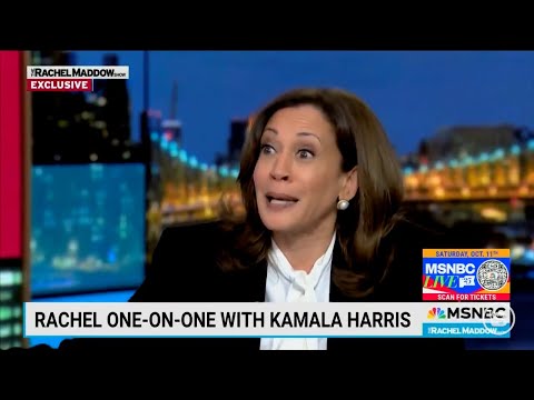 Kamala Harris' NEW Interview on MSNBC is a Must-See Trainwreck! 1 Kamala Harris' NEW Interview on MSNBC is a Must-See Trainwreck!