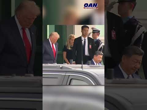 President Trump shakes hands with Chinese President Xi following their meeting in South Korea. 1 President Trump shakes hands with Chinese President Xi following their meeting in South Korea.