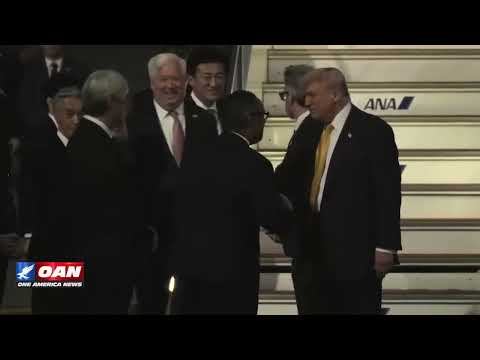 President Trump touches down in Tokyo 1 President Trump touches down in Tokyo