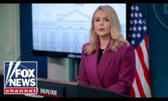 Karoline Leavitt, Cabinet members brief amid South America escalation