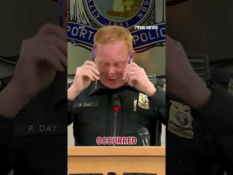 Portland Police chief wipes away tears while sharing information about shooting #shorts #foxnews