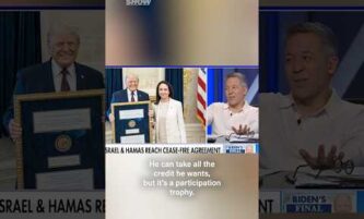 Fox News railing against participation trophies but make the footage Trump's fake Nobel Prize