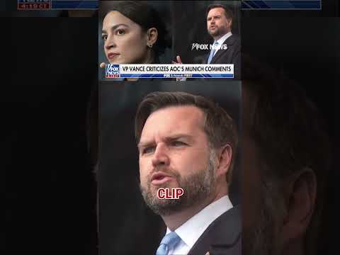 WATCH: Vance calls out AOC for 'uncomfortable' Munich comments #foxnews #news #shorts