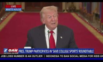 President Trump Participates in 'Save College Sports' Roundtable