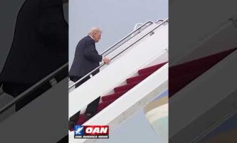 President Trump boards Air Force One en route to Palm Beach