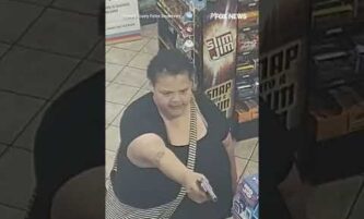 SHOCKING VIDEO shows woman open fire on a gas station clerk