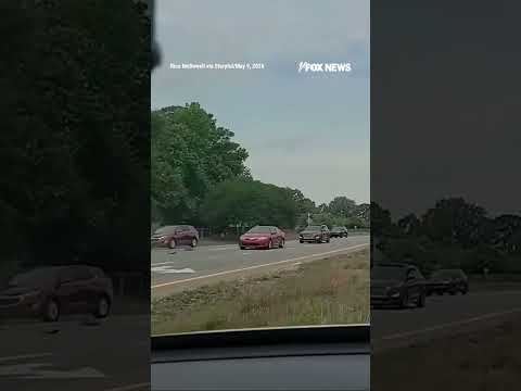 WATCH: Footage captures an 18-wheeler plowing through traffic at a NC intersection