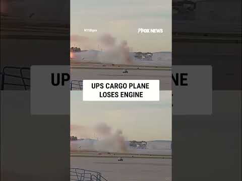WATCH: UPS cargo plane LOSES ENGINE #foxnews #news #us #fox