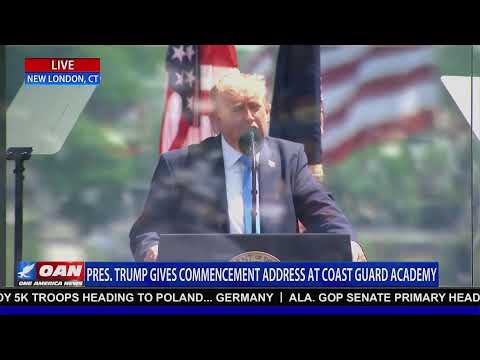 LIVE: TRUMP DELIVERS COMMENCEMENT SPEACH AT USCG ACADEMY