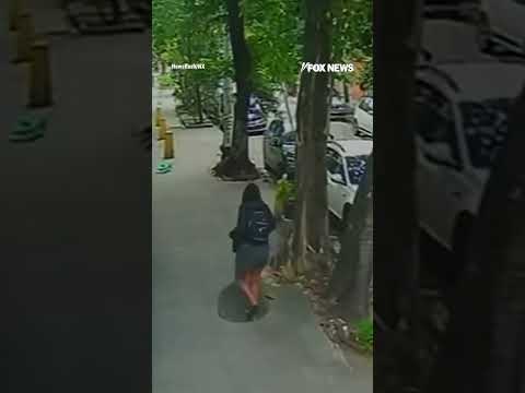 Woman PLUNGES into manhole after cover collapses #foxnews #news #us #fox