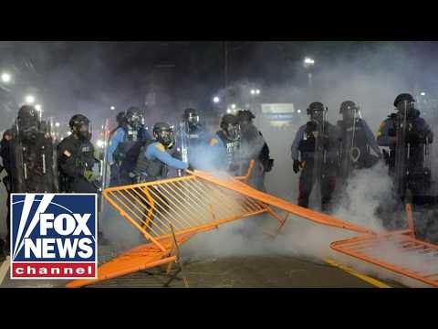 Violence ERUPTS outside ICE facility in New Jersey