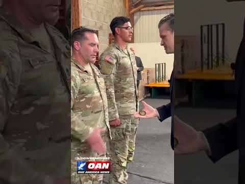 Secretary of War Pete Hegseth honored five U.S. soldiers