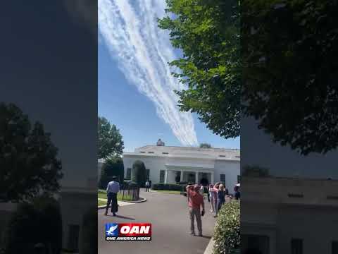 joint practice flyover featuring the U.S. Air Force Thunderbirds & U.S. Navy Blue Angels over the WH